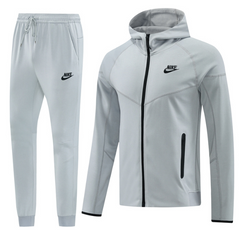 Nike Tech-Fleece Cold Weather Set Jacket + Pants Grey and Black