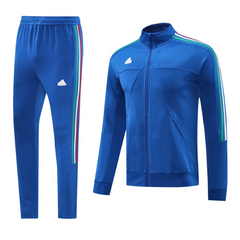 Conjunto chaqueta y pantalón Adidas Cold Weather azul, verde, blanco y rojo