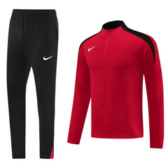 Conjunto de Frio Nike Blusão + Calça Vermelho e Preto