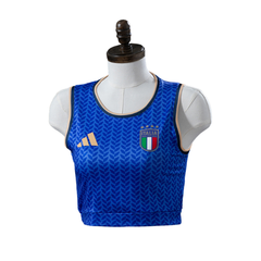 Italy Adidas 2026 Principal Women's Cropped Jersey Version Camisa de Futebol