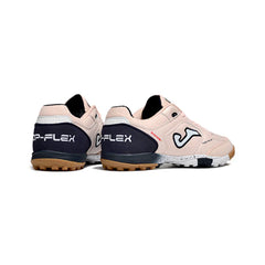 Chuteira Society TF Joma Top Flex Rosa-Clara e Azul