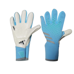 Luva de Goleiro Adidas Predator Accuracy Pro Azul Claro e Cinza