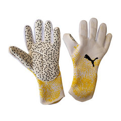 Puma Future Match Goalkeeper Gloves White and Yellow