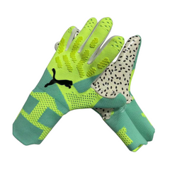 Luva de Goleiro Puma Future Ultimate Verde e Azul Acqua