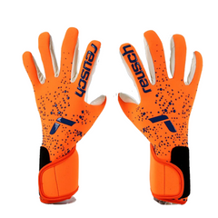 Luva de Goleiro Reusch Laranja e Azul