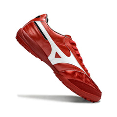 Chuteira Society TF Mizuno Morelia Neo 4 Vermelha