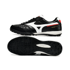 Chuteira Society TF Mizuno Morelia Sala Preta, Branca e Vermelha