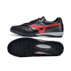 Chuteira Society TF Mizuno Morelia Sala Preta e Vermelha