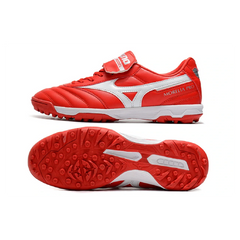 Chuteira Society TF Mizuno Morelia Sala Classic Vermelha