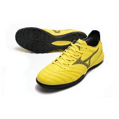 Chuteira Society TF Mizuno Morelia Sala Amarela e Preta