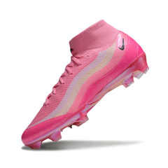 Chuteira Campo FG Nike Mercurial Superfly 10 Elite Pack Rosa Air Max 95 Infantil