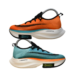 Tênis de Corrida Nike Air Zoom Alphafly Next% 2 Branco, Laranja e Azul