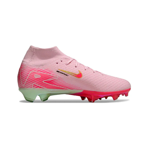 Chuteira Campo FG Nike Air Zoom Mercurial Superfly 10 Elite Rosa Infantil