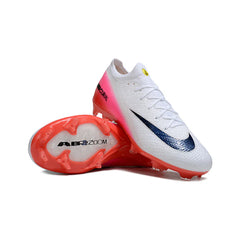 Chuteira Campo FG Nike Air Zoom Mercurial Vapor 16 Elite Pack Fear Nothing Branca e Preta Infantil