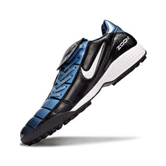 Chuteira Society TF Nike Air Zoom Total 90 III Preta e Azul
