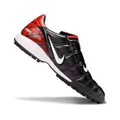 Chuteira Society TF Nike Air Zoom Total 90 III Preta e Vermelha