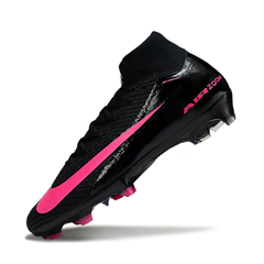 Chuteira Campo FG Nike Air Zoom Mercurial Superfly 10 Elite Preta e Rosa