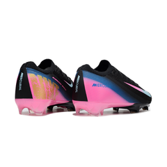 Chuteira Campo FG Nike Mercurial Vapor 16 Elite Preta, Rosa e Azul Infantil