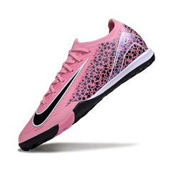 Chuteira Society TF Nike Zoom Mercurial Vapor 16 Elite Preta e Rosa