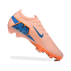Chuteira Campo FG Nike Mercurial Vapor 16 Elite Rosa e Azul Infantil