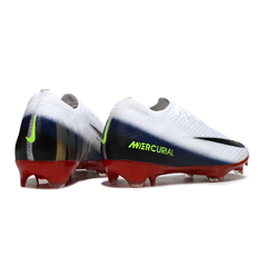Chuteira Campo Nike Air Zoom Mercurial Vapor 16 Elite FG Branco, Vermelho e Azul