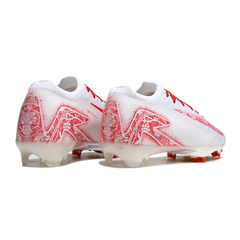 Chuteira Campo FG Nike Mercurial Vapor 16 Elite Branca e Vermelha Floral Infantil