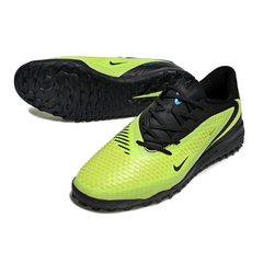 Chuteira Society Nike Phantom 6 Academy TF Preto e Verde Fluorescente