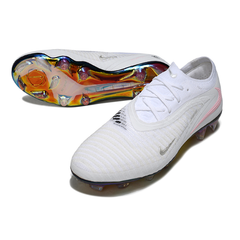 Chuteira Campo Nike Phantom 6 Elite FG Branco e Rosa