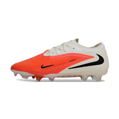 Chuteira Campo Nike Phantom 6 Elite FG By You Branco e Laranja