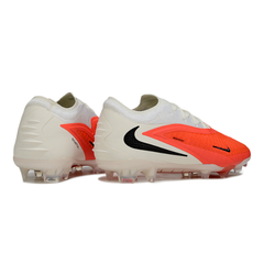 Chuteira Campo Nike Phantom 6 Elite FG By You Branco e Laranja