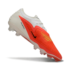 Chuteira Campo Nike Phantom 6 Elite FG By You Branco e Laranja