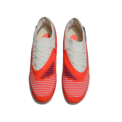 Chuteira Campo FG Nike Phantom 6 Elite Branca e Laranja Infantil