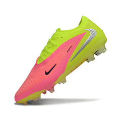 Chuteira Campo FG Nike Phantom 6 Elite Amarela, Prateada e Rosa