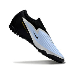 Chuteira Society TF Nike Phantom 6 Pro Preta e Azul-Clara Infantil
