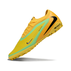 Chuteira Society TF Nike Phantom 6 Pro Amarela Infantil
