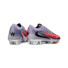 Chuteira Campo FG Nike Phantom 6 Elite Rosa, Prateada e Roxa