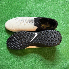 Chuteira Society TF Nike Phantom GX2 Elite Branca e Preta - Tamanho 46 EUR