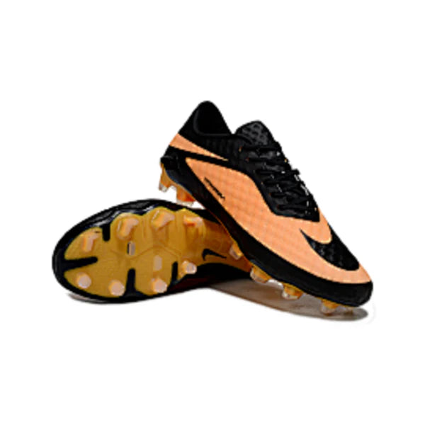 Chuteira Campo FG Nike Phantom Hypervenom Elite Laranja e Preta Infantil