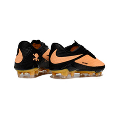 Chuteira Campo FG Nike Phantom Hypervenom Elite Laranja e Preta Infantil