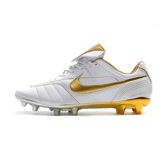 Tiempo 7 R10 Elite White and Golden Firm-Ground FG Football Boot
