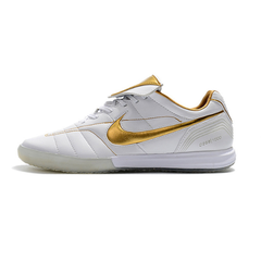 Tiempo 7 R10 Elite White and Golden Indoor IC Football Boot