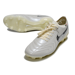 Chuteira Campo Nike Tiempo 10 Legend Elite FG Branca Luxe Pack