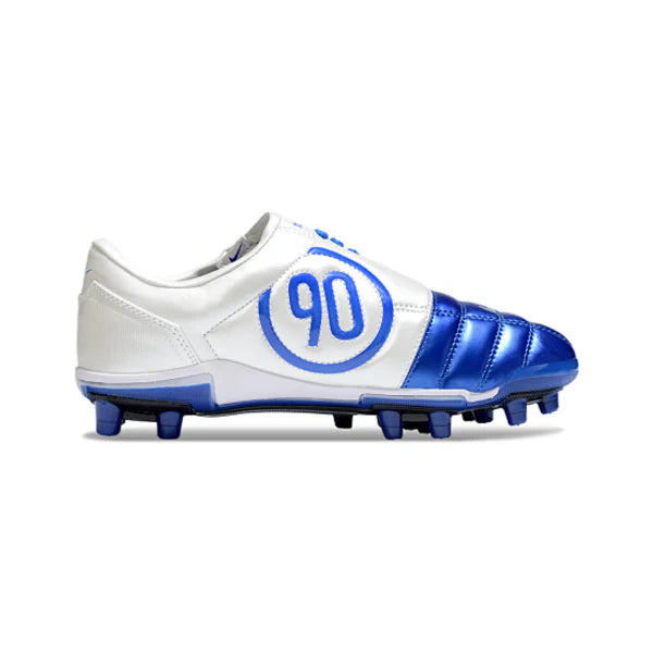 Chuteira Campo FG Nike Total 90 III Infantil Azul e Branca