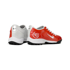 Chuteira Society TF Nike Total 90 III Branca e Vermelha Infantil