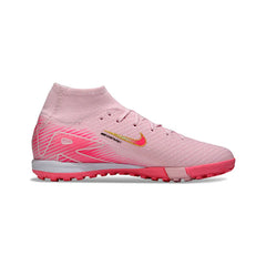 Chuteira Society TF Nike Zoom Mercurial Superfly 10 Elite Infantil Rosa e Verde