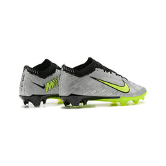 Chuteira Campo FG Nike Zoom Mercurial Vapor 15 Elite Cinza e Verde Infantil