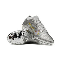 Chuteira Campo FG Nike Zoom Mercurial Vapor 15 Elite Prateada Infantil