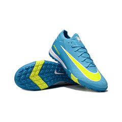 Chuteira Society TF Nike Zoom Mercurial Vapor 16 Elite Infantil Azul-Clara e Verde