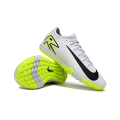Chuteira Society TF Nike Zoom Mercurial Vapor 16 Elite Infantil Branca e Verde