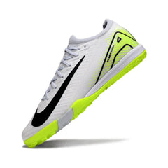 Chuteira Society TF Nike Zoom Mercurial Vapor 16 Elite Infantil Branca e Verde